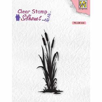 Nellies Choice Clearstamp Bulrushes2