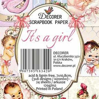 Decorer Mini Paper Pack Its a girl