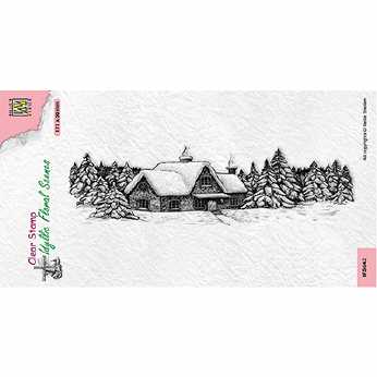 Nellies Stempel Snowy House
