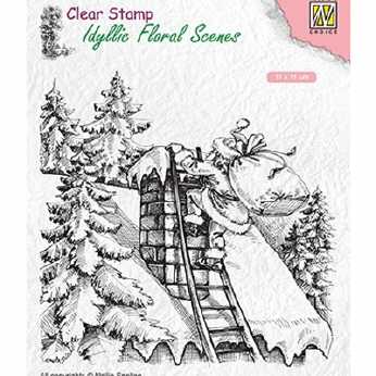 Nellies Clearstamp Santa Claus at work