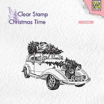 Nellies Clearstamp Christmas tree transport